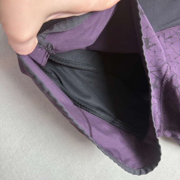Lululemon Womens Speed Up Short 4-way Stretch Star Crushed Black Cherry size 6 - Picture 6 of 11